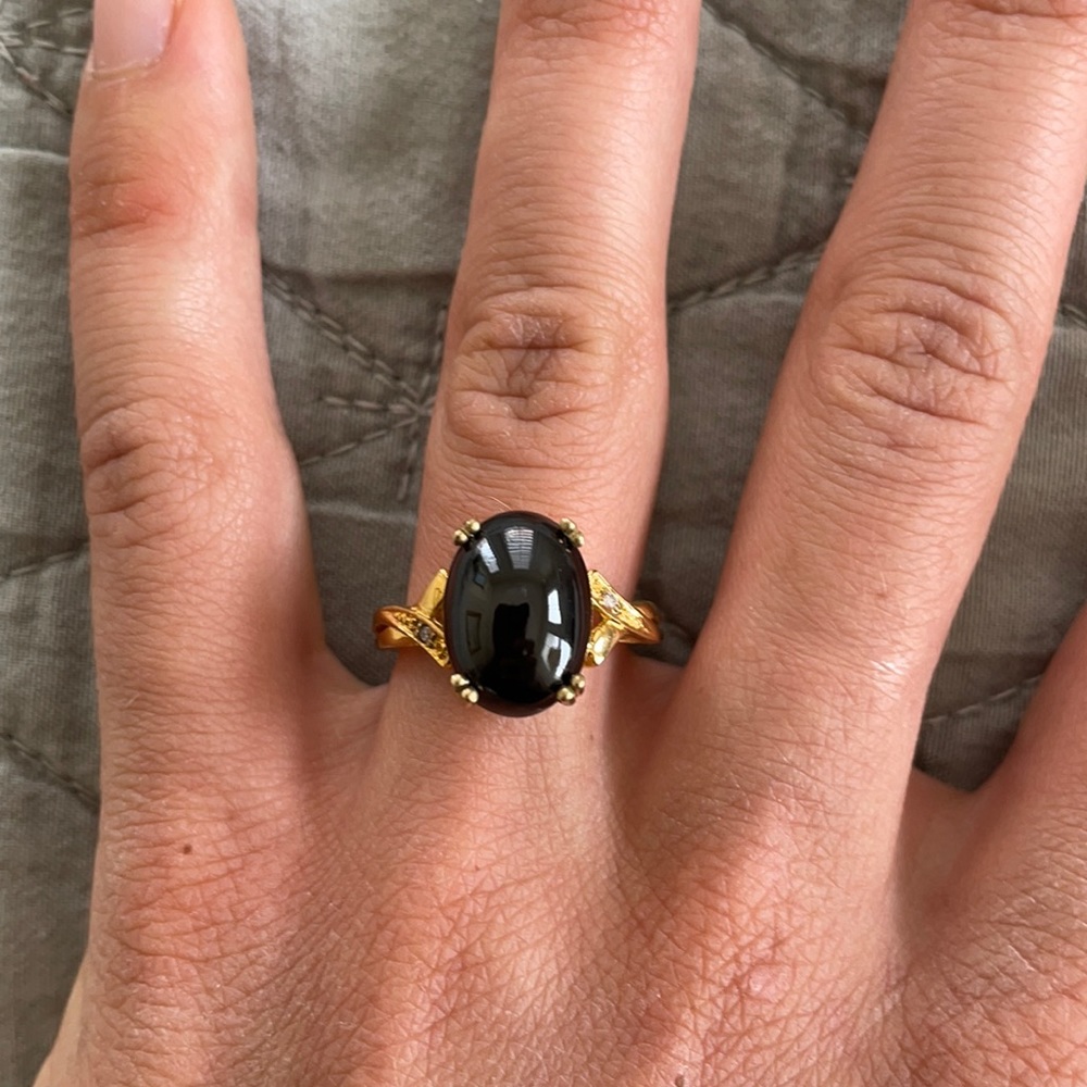 Black and Gold Ring